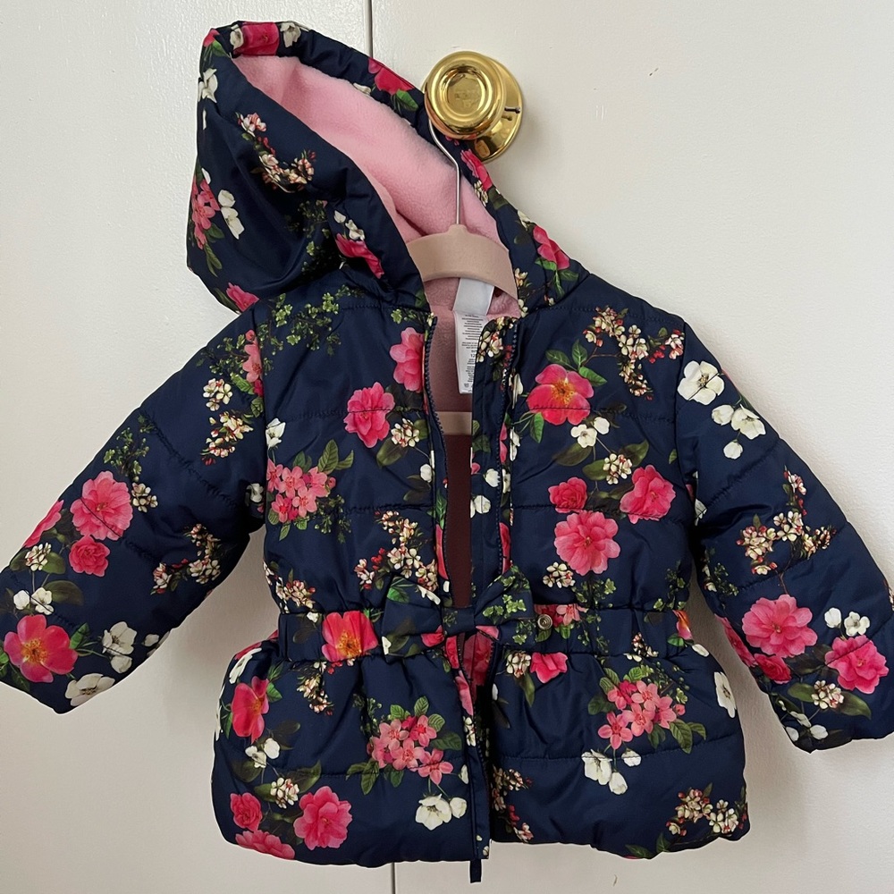 Little Me Floral Baby Girl Puffer Jacket